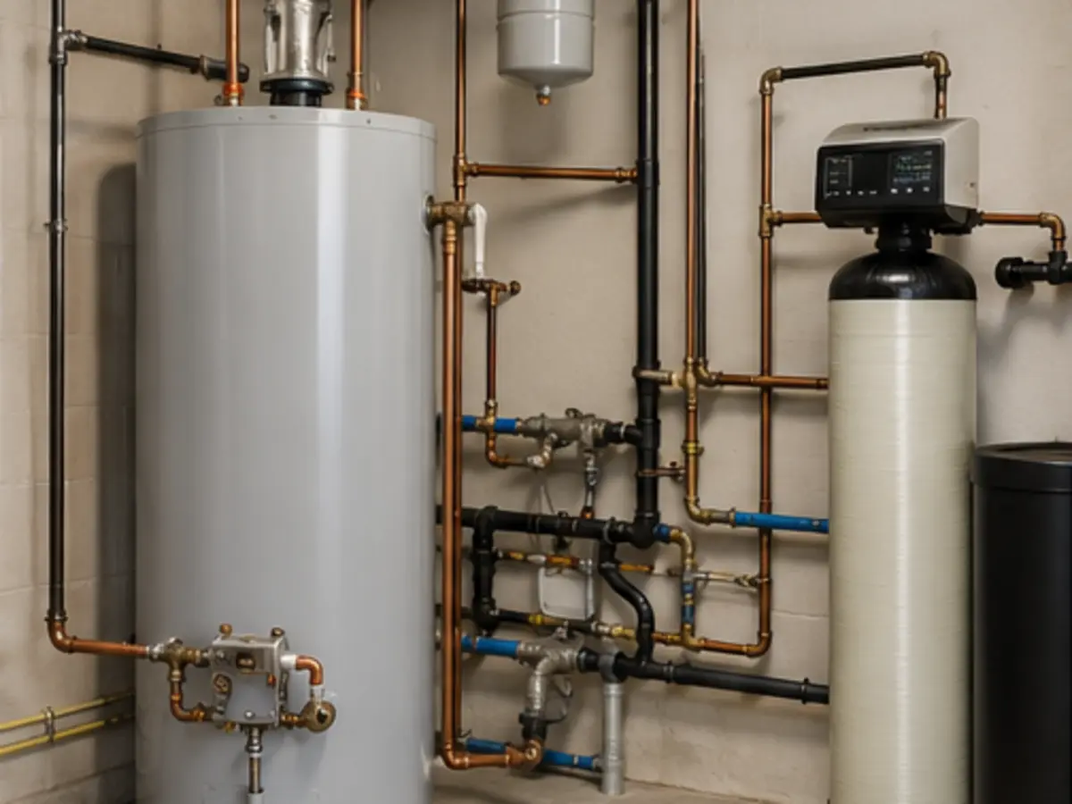 Residential plumbing pipes and fixtures